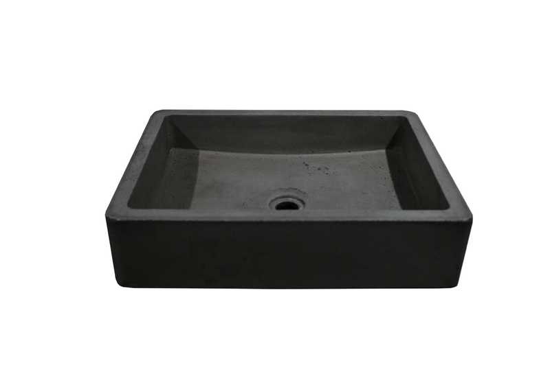 24" RECTANGULAR CONCRETE Vessel SINK - ShoppingDetangled