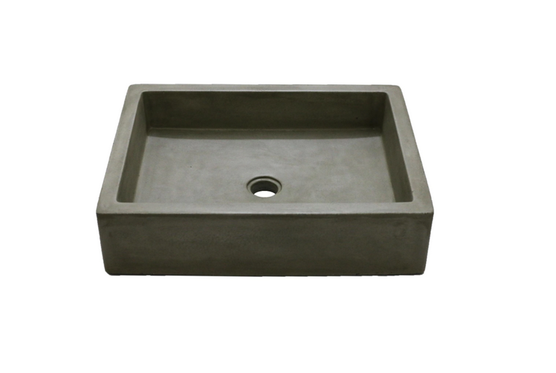 24" RECTANGULAR CONCRETE Vessel SINK - ShoppingDetangled