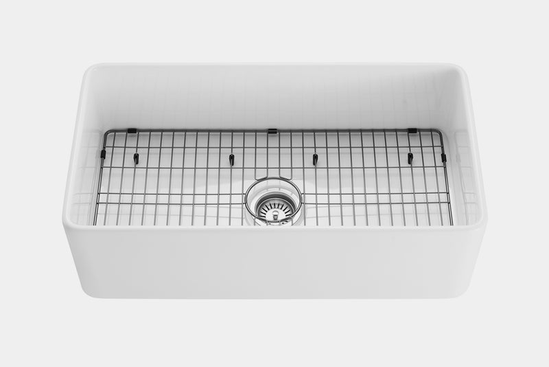 Fireclay Farmhouse Kitchen Sink White - ShoppingDetangled