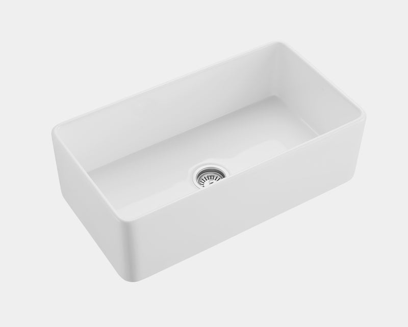 Fireclay Farmhouse Kitchen Sink White - ShoppingDetangled