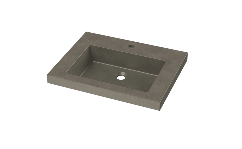 23.5" RECTANGULAR CONCRETE Drop-In SINK - ShoppingDetangled